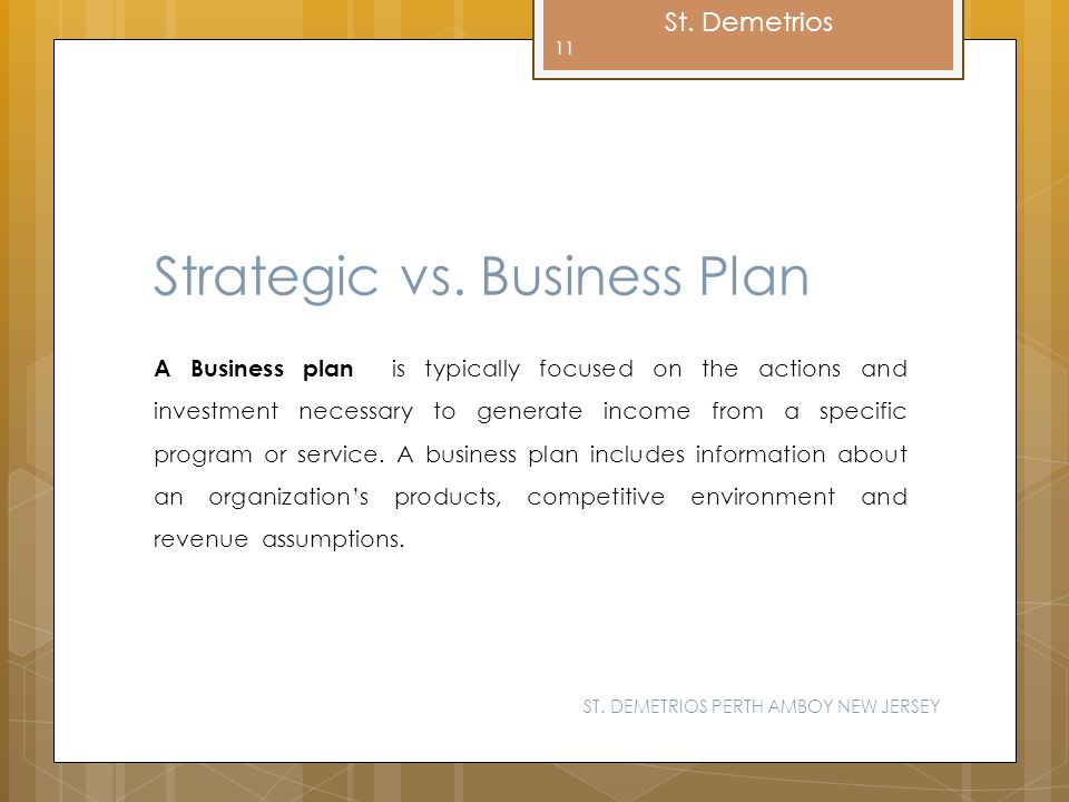 Strategic plan vs business plan vs operational plan